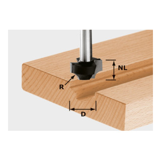 Outil pour tabouret Coupe-quart de tige HW Jarret 8 mm HW S8