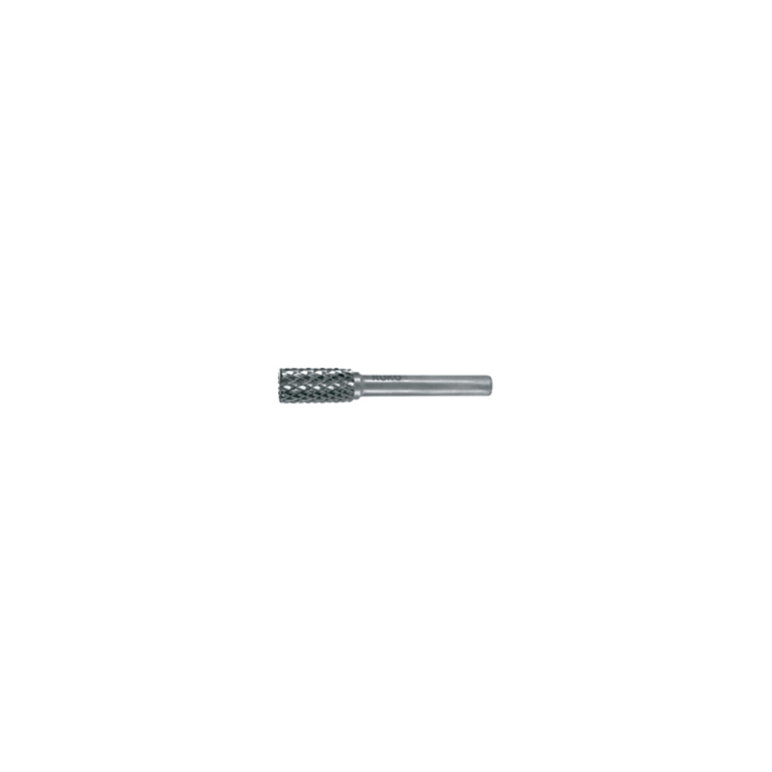 Fraises sur tige en carbure Ruko forme A cylindrique (ZYA) avec denture frontale