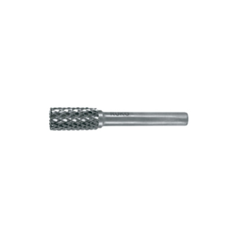 Fraises sur tige en carbure Ruko forme A cylindrique (ZYA) avec denture frontale