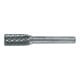 Fraise sur tige en carbure Ruko forme A cylindrique (ZYA) avec denture frontale diamètre 8 mm