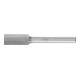 Fraise sur tige forme A ZYA D. 10 mm L. tête 20 mm D. tige 6 mm carbure engrènem-1