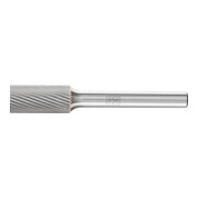 Fraise sur tige forme A ZYA D. 10 mm L. tête 20 mm D. tige 6 mm carbure engrènem