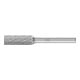 Fraise sur tige forme A ZYA D. 10 mm L. tête 25 mm D. tige 6 mm carbure engrènem-1