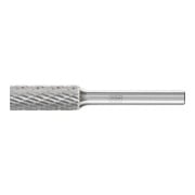 Fraise sur tige forme A ZYA D. 10 mm L. tête 25 mm D. tige 6 mm carbure engrènem