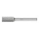 Fraise sur tige forme A ZYAS D. 10 mm L. tête 20 mm D. tige 6 mm carbure engrène-1