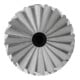 Fraise sur tige forme A ZYAS D. 10 mm L. tête 20 mm D. tige 6 mm carbure engrène-3