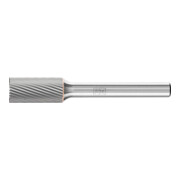 Fraise sur tige forme A ZYAS D. 10 mm L. tête 20 mm D. tige 6 mm carbure engrène