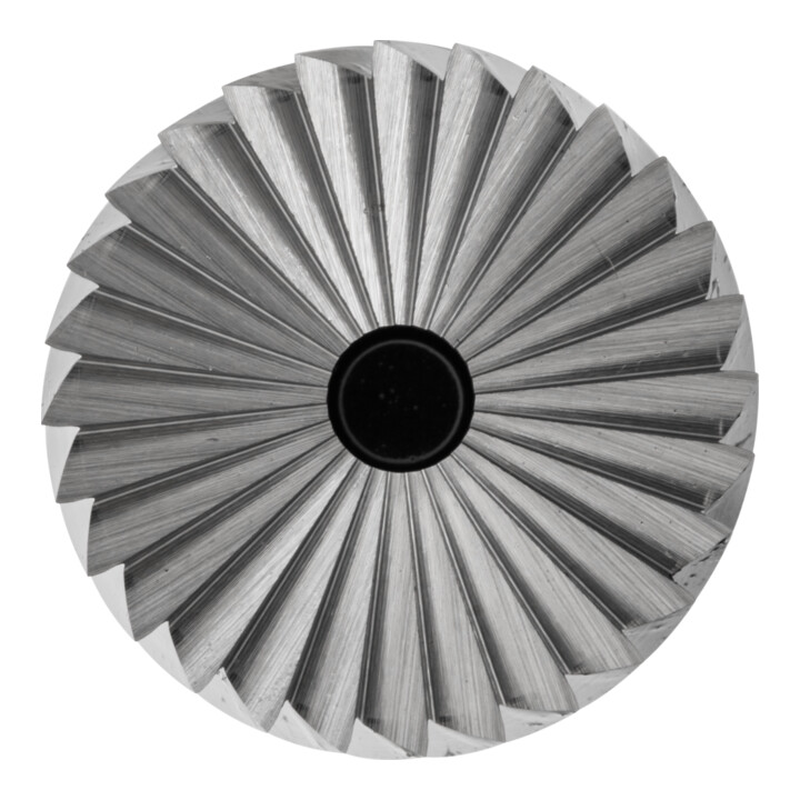 Fraise sur tige forme A ZYAS D. 10 mm L. tête 20 mm D. tige 6 mm carbure engrène