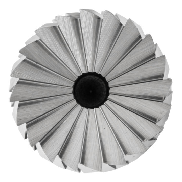 Fraise sur tige forme A ZYAS D. 10 mm L. tête 25 mm D. tige 6 mm carbure engrène