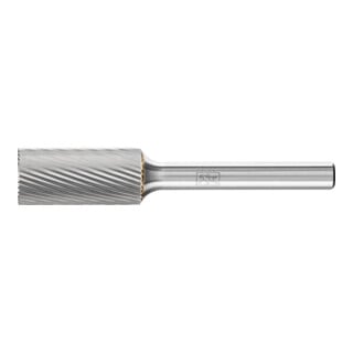 Fraise sur tige forme A ZYAS D. 12 mm L. tête 25 mm D. tige 6 mm carbure engrène