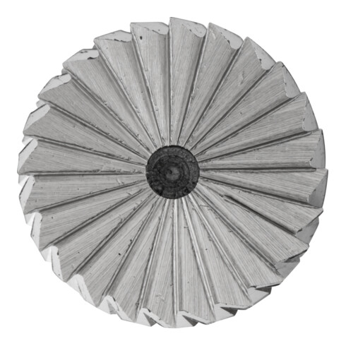 Fraise sur tige forme A ZYAS D. 12 mm L. tête 25 mm D. tige 6 mm HSS engrènement