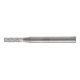Fraise sur tige forme A ZYAS D. 4 mm L. tête 13 mm D. tige 6 mm carbure engrènem-1
