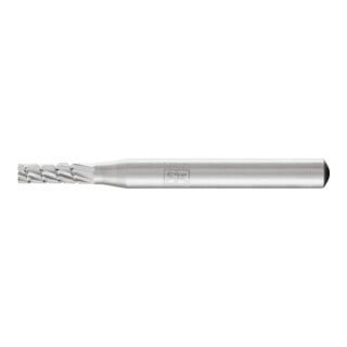 Fraise sur tige forme A ZYAS D. 4 mm L. tête 13 mm D. tige 6 mm HSS engrènement