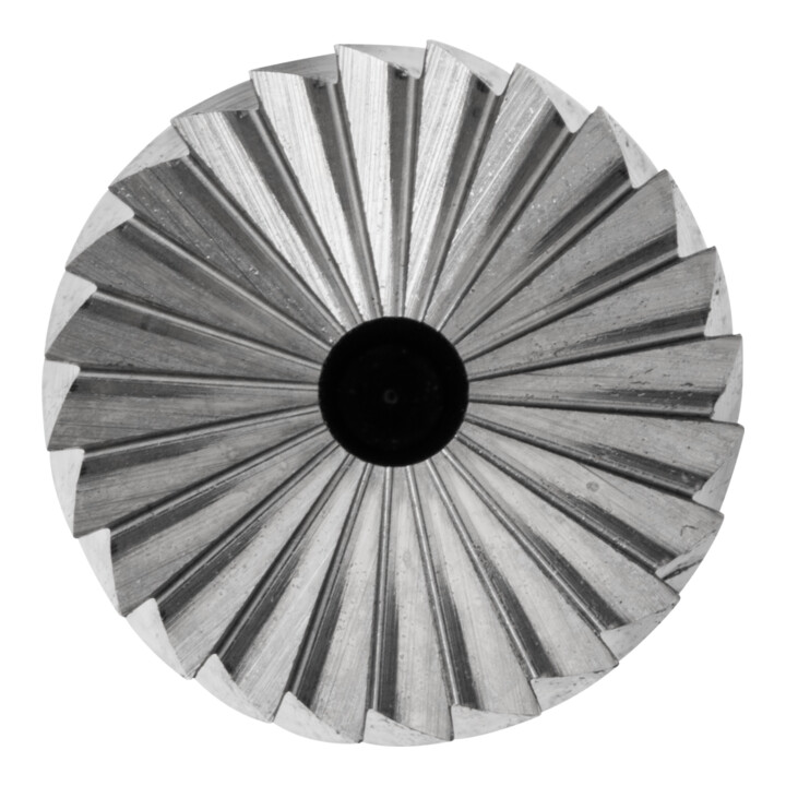 Fraise sur tige forme A ZYAS D. 8 mm L. tête 20 mm D. tige 6 mm carbure engrènem