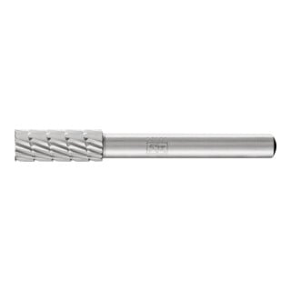 Fraise sur tige forme A ZYAS D. 8 mm L. tête 20 mm D. tige 6 mm HSS engrènement