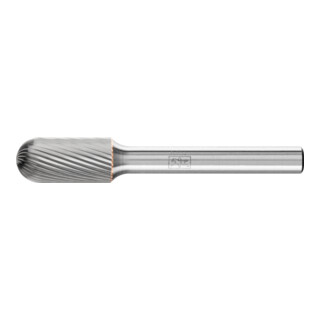 Fraise sur tige forme C WRC D. 10 mm L. tête 20 mm D. tige 6 mm carbure engrènem
