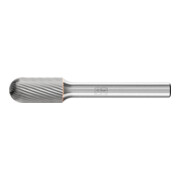 Fraise sur tige forme C WRC D. 10 mm L. tête 20 mm D. tige 6 mm carbure engrènem