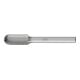 Fraise sur tige forme C WRC D. 10 mm L. tête 20 mm D. tige 6 mm carbure engrènem-1