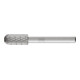 Fraise sur tige forme C WRC D. 10 mm L. tête 20 mm D. tige 6 mm HSS engrènement-1