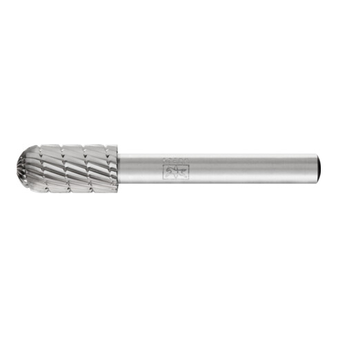 Fraise sur tige forme C WRC D. 10 mm L. tête 20 mm D. tige 6 mm HSS engrènement