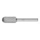 Fraise sur tige forme C WRC D. 12 mm L. tête 25 mm D. tige 6 mm carbure engrènem-1