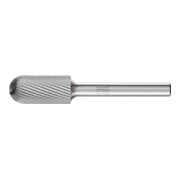 Fraise sur tige forme C WRC D. 12 mm L. tête 25 mm D. tige 6 mm carbure engrènem
