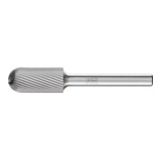 Fraise sur tige forme C WRC D. 12 mm L. tête 25 mm D. tige 6 mm carbure engrènem