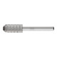Fraise sur tige forme C WRC D. 12 mm L. tête 25 mm D. tige 6 mm HSS engrènement-1