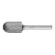 Fraise sur tige forme C WRC D. 16 mm L. tête 25 mm D. tige 6 mm carbure engrènem-1