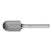 Fraise sur tige forme C WRC D. 16 mm L. tête 25 mm D. tige 6 mm carbure engrènem