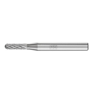 Fraise sur tige forme C WRC D. 4 mm L. tête 13 mm D. tige 6 mm carbure engrèneme