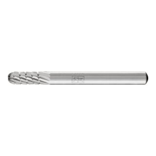 Fraise sur tige forme C WRC D. 6 mm L. tête 16 mm D. tige 6 mm HSS engrènement 3