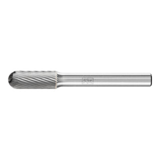 Fraise sur tige forme C WRC D. 8 mm L. tête 20 mm D. tige 6 mm carbure engrèneme