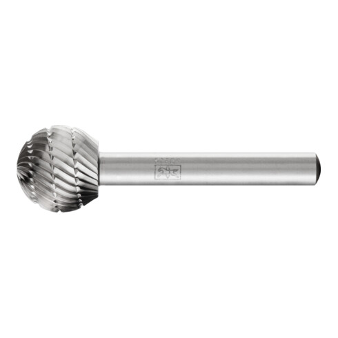 PFERD Fraise rotative HSS forme boule Ø 16x14 mm Tige Ø 6 mm Z 3 universel moyen fin brise-copeaux