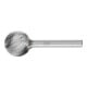 Fraise sur tige forme F KUD D. 20 mm L. tête 18 mm D. tige 6 mm carbure engrènem-1