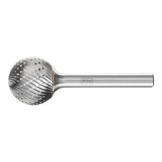 Fraise sur tige forme F KUD D. 20 mm L. tête 18 mm D. tige 6 mm carbure engrènem