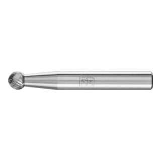 Fraise sur tige forme F KUD D. 6 mm L. tête 5 mm D. tige 6 mm carbure engrènemen