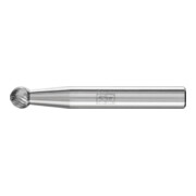 Fraise sur tige forme F KUD D. 6 mm L. tête 5 mm D. tige 6 mm carbure engrènemen