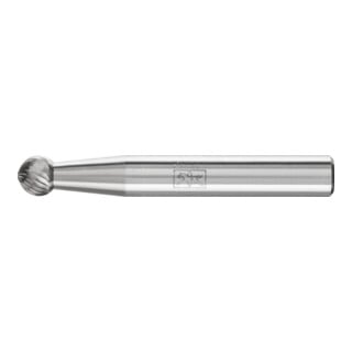 Fraise sur tige forme F KUD D. 6 mm L. tête 5 mm D. tige 6 mm carbure engrènemen
