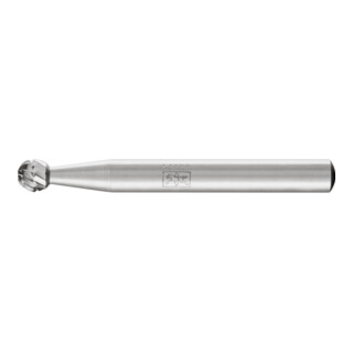 Fraise sur tige forme F KUD D. 6 mm L. tête 5 mm D. tige 6 mm HSS engrènement 3