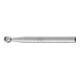 Fraise sur tige forme F KUD D. 6 mm L. tête 5 mm D. tige 6 mm HSS engrènement 3-1