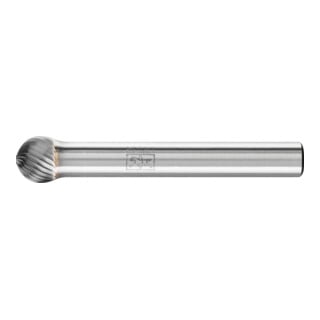 Fraise sur tige forme F KUD D. 8 mm L. tête 7 mm D. tige 6 mm carbure engrènemen