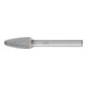 Fraise sur tige forme H RBF D. 10 mm L. tête 20 mm D. tige 6 mm carbure engrènem-1