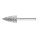 PFERD Fraise en forme d'arc pointu HSS K Ø 16x30mm Tige Ø 6 mm Z 3 universel moyen fin brise-copeaux-1