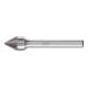 Fraise sur tige forme KSJ D. 10 mm L. tête 8 mm D. tige 6 mm carbure engrènement-1