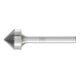 Fraise sur tige forme KSK D. 16 mm L. tête 8 mm D. tige 6 mm carbure engrènement-1