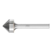 Fraise sur tige forme KSK D. 16 mm L. tête 8 mm D. tige 6 mm carbure engrènement