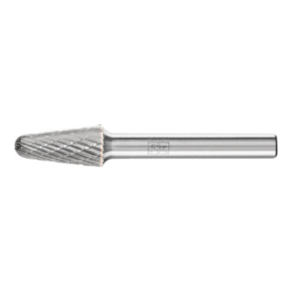 Fraise sur tige forme L KEL D. 10 mm L. tête 20 mm D. tige 6 mm carbure engrènem