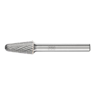 Fraise sur tige forme L KEL D. 10 mm L. tête 20 mm D. tige 6 mm carbure engrènem