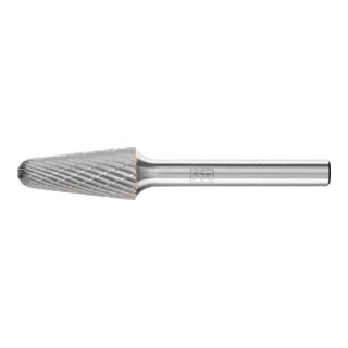Fraise sur tige forme L KEL D. 12 mm L. tête 25 mm D. tige 6 mm carbure engrènem